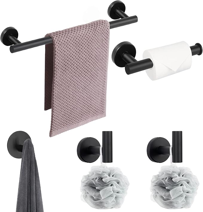 NearMoon Bathroom Hardware Set SUS 304 Thicken Stainless Steel-Towel Bar Set - Image 5