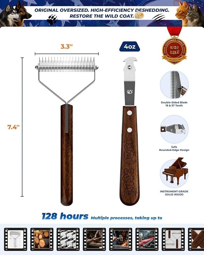 Large Dual-Sided Dogs and Cats Brush - Image 7