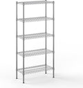 14" Deep x 30" Wide x 64" Height Wire Shelving Kit | 5-Tier | NSF Commercial by Regal+Altair