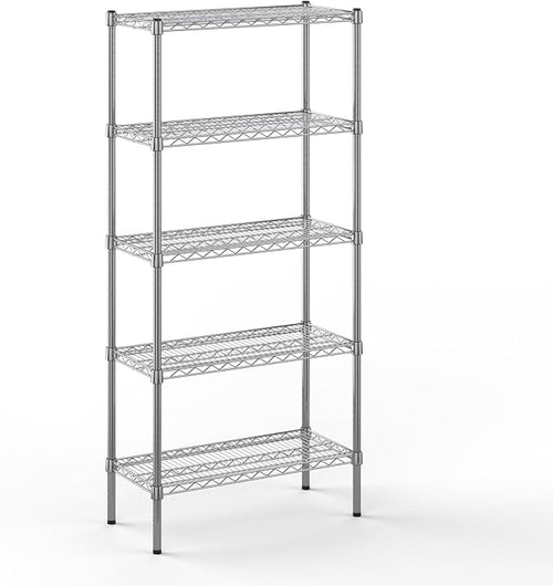 14" Deep x 30" Wide x 64" Height Wire Shelving Kit | 5-Tier | NSF Commercial by Regal+Altair