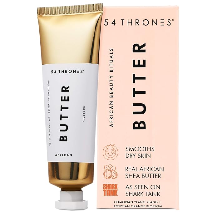 54 Thrones African Beauty Shea Butter, Intensive Dry Skin Support, Moisturizing by 54THRONES