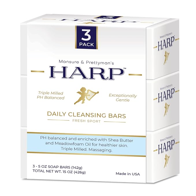 HARP pH-Balanced Body Wash Bar. ZERO saponified oils. Protects Moisture by MansurePrettymansHARP