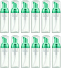 Lil Ray 2 Oz Empty Frosted Green Foam Pump Bottle, Travel Foamer Soap Dispenser by LilRay