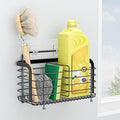 Black Kitchen Sink Caddy Organzier, Sponge Holder by LOXSUN
