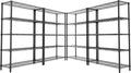 Storage Shelves Heavy Duty, 5-Tier Adjustable Metal Industrial Utility Shelf by ROOMTEC