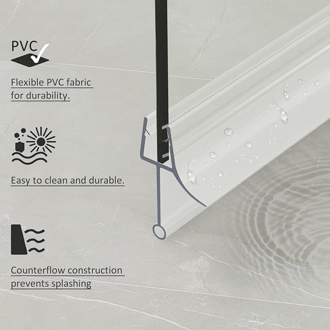 Frameless Shower Door Bottom Seal, Stop Shower Leaks and Create a Water Barrier - Image 4