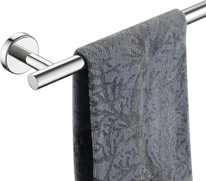 JQK Bath Towel Bar Chrome, 36 Inch 304 Stainless Steel Thicken 1mm Single Towel by Homeimprovement