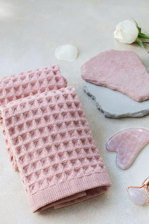 sea me at home Waffle Bath Sheet Set, 100% Turkish Cotton, Includes 1 Bath Sheet - Image 5