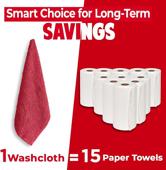 DAN RIVER 12 Pack Wash Cloths for Showering - Image 6
