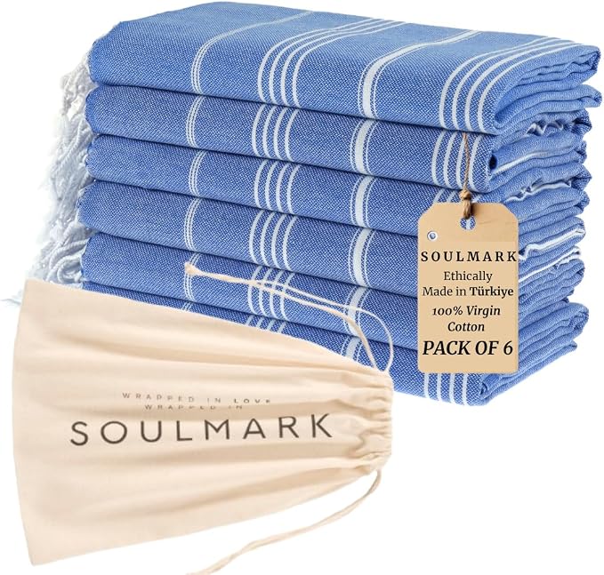 SOULMARK 100% Cotton Turkish Beach Towel by SOULMARK