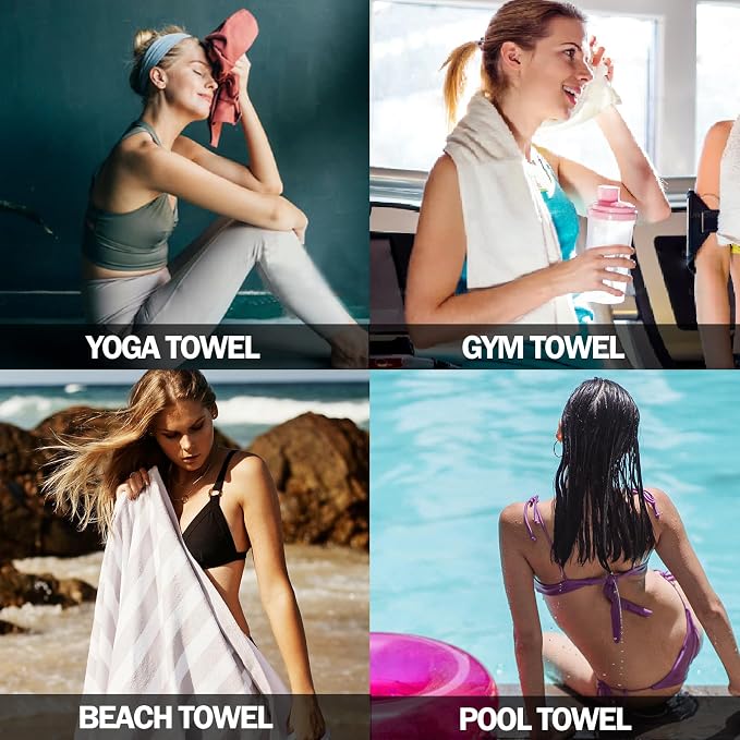Eunzel 2 Set Quick Dry Camping Towel, Microfiber Travel Towel Super Absorbent - Image 8
