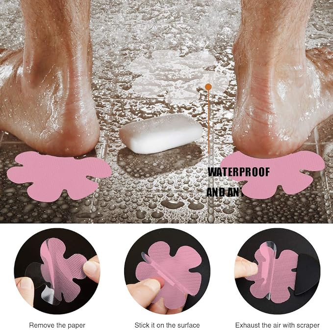 Bathtub Stickers Non-Slip, Safety Shower Treads Adhesive Appliques - Image 5