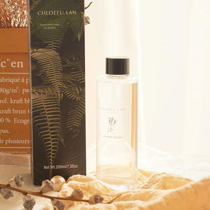 Chloefu LAN Gardenia Reéd Diffuser Refill 200ml/6.76 fl oz, Natural Essential - Image 5