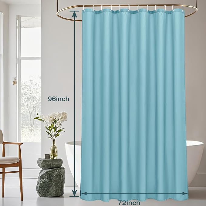 AooHome 72x96 inch Fabric Shower Curtain Liner, Waterproof Extra Long Bathroom - Image 8
