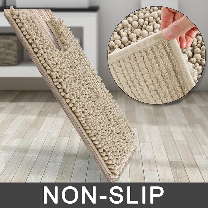 Yimobra Toilet Rug U Shaped Washable 24x20 Inch - Image 4