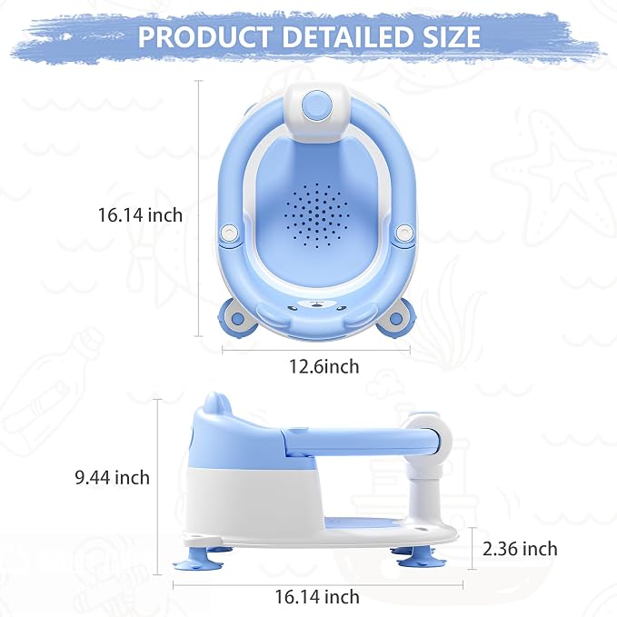 Baby Bath Seat for Babies 6 Months & Up, Toddler Bath Seats for Babies Sitting - Image 8