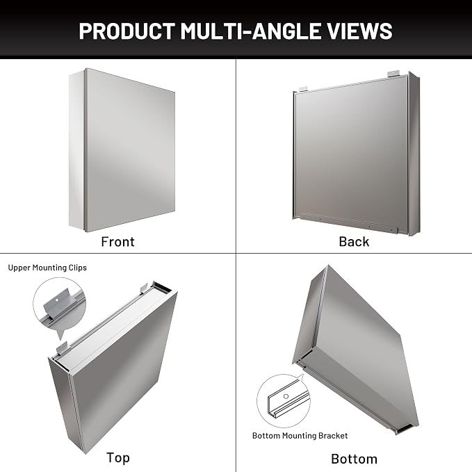24 x 26 Medicine Cabinet Mirror - Image 9