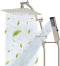 Hibbent All Metal CUPC Certified 10'' Rainfall Shower Head, Dual Shower Head by Hibbent