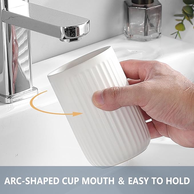 White Toothbrush Holders for Bathrooms - Image 4
