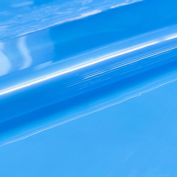 Barossa Design Clear Blue Shower Curtain Liner - Image 6