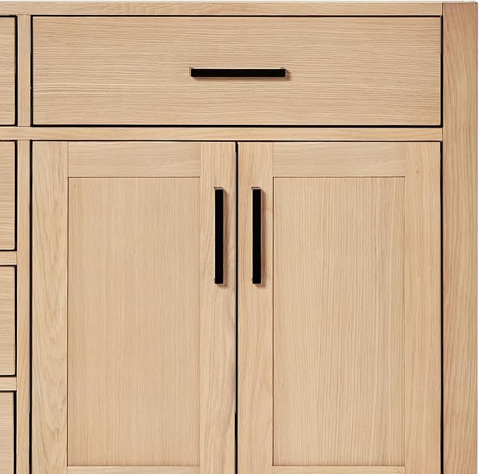 ARIEL Double Bathroom Vanity 73" Inch Oak - Image 8