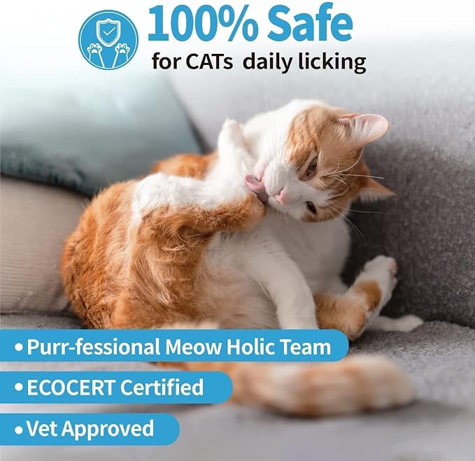 Mooncat Waterless Cat Shampoo+Cat Brush, Licking Safe Dry Shampoo - Image 6