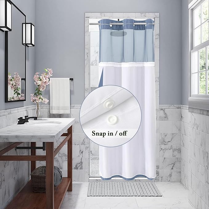 Gibelle Stall Small Shower Curtain 36x74, Waffle Weave Shower Curtain - Image 3