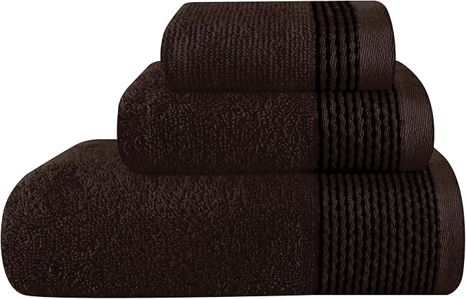 Belizzi Home Ultra Soft 3 Pack Cotton Towel Set, Contains a Bath Towel 28x55 by Unknown