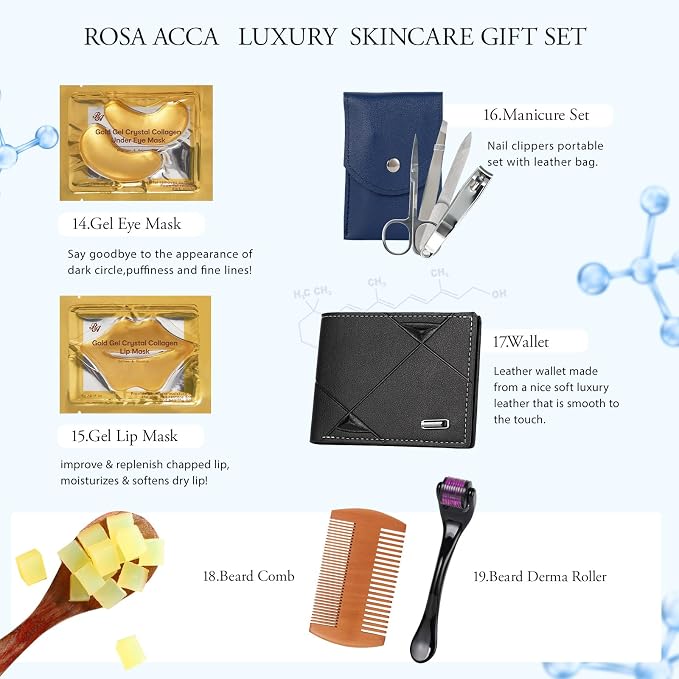Christmas Gifts for Men, Luxury Bath & Beard Gift Set, Spa & Self-Care Gift - Image 5
