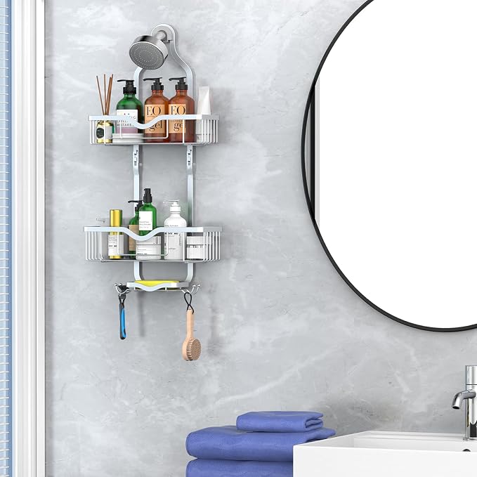Kadolina Shower Caddy Hanging, Bathroom Shower Rack, Bathroom Organizer - Image 5
