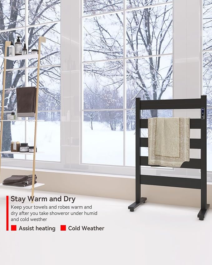Towel Warmers for Bathroom, Space Aluminum Heated Towel Racks for Bathroom - Image 4
