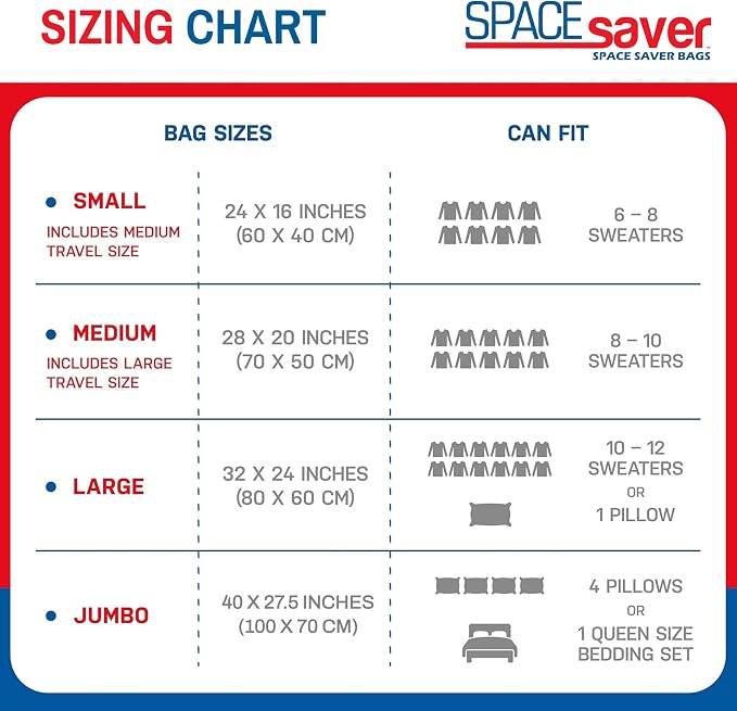 15-Pack Variety Vacuum Storage Bags - Image 9