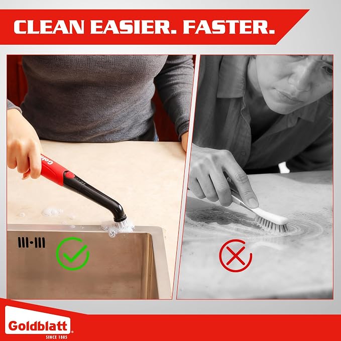 Goldblatt Electric Spin Scrubber Cordless 18-Piece Kit, Power Scrubber - Image 6