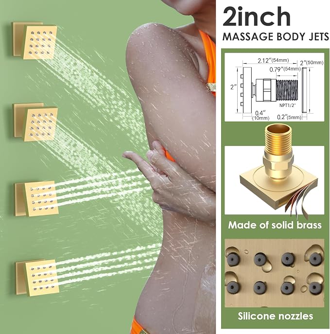 Enga Shower Faucet Set, Dual Shower Head System - Image 5