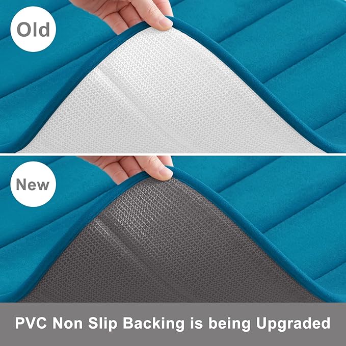 Buganda Memory Foam U-Shaped Contour Toilet Rugs, Non Slip Absorbent, Thick - Image 4