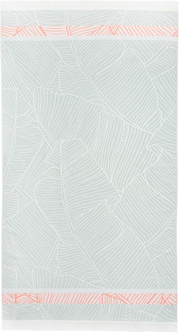 SOFE H&L | LINVIA Foutah Quick Dry Beach Towel Pack of 1 Leaves by SOFEHomeLiving