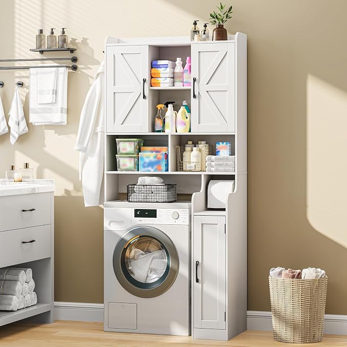 Over The Toilet Storage Cabinet, Bathroom Over Toilet Storage Organizer - Image 3