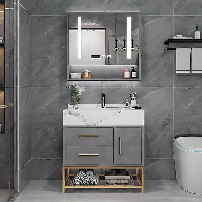 Modern 34IN Bathroom Vanity by Genpai