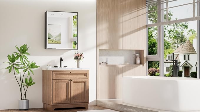 TokeShimi 26x30 Recessed Medicine Cabinet - Image 9