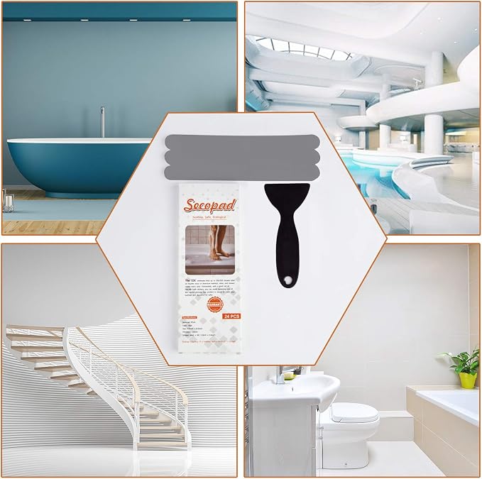 Anti Slip Shower Stickers, Safety Bathtub Strips Adhesive Decals - Image 6