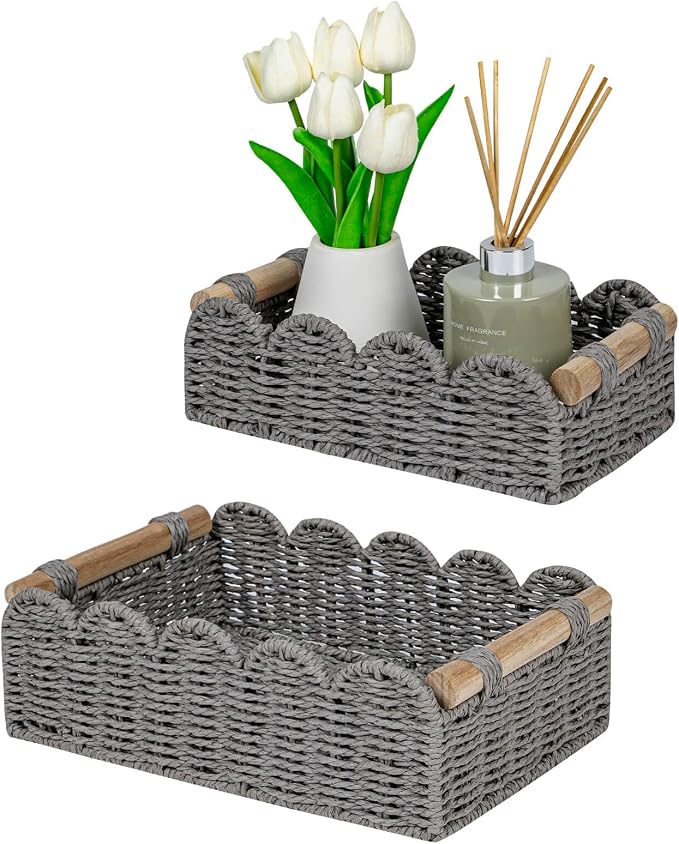 CubesLand Scalloped Edge Decor Baskets by CubesLand