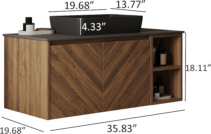 36 Inch Floating Bathroom Vanity - Image 5