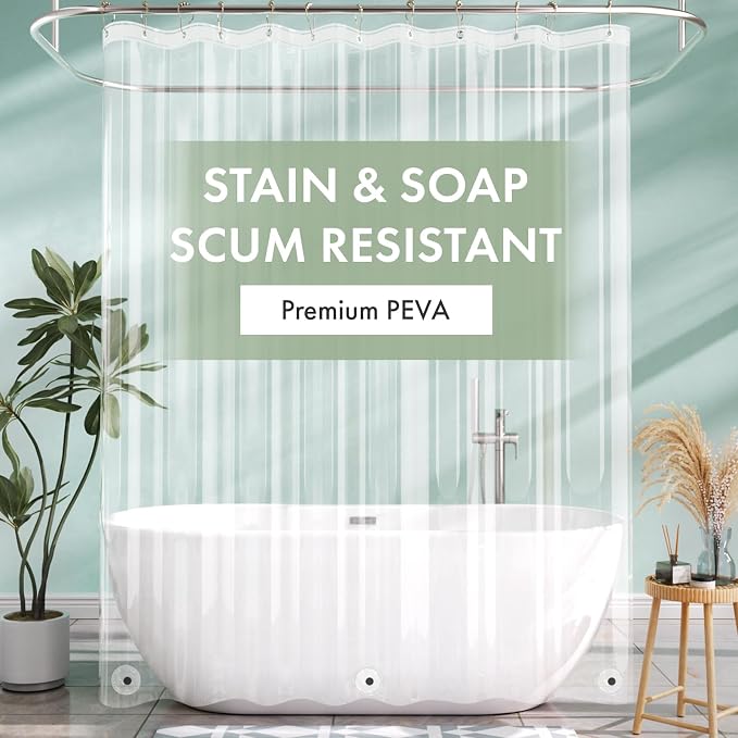 AmazerBath Long Shower Curtain Liner - Image 2