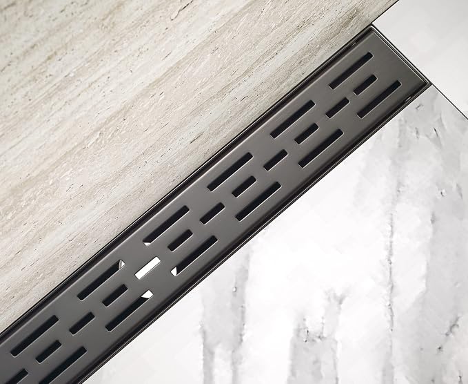 HEATGENE 12-Inch Linear Shower Drain in Venetian Bronze - Image 5