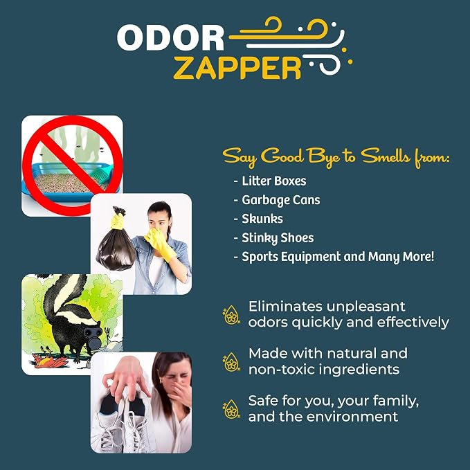 Soos Odor Zapper Natural Odor Eliminator Multi-Purpose Odor Removal Spray - Image 7