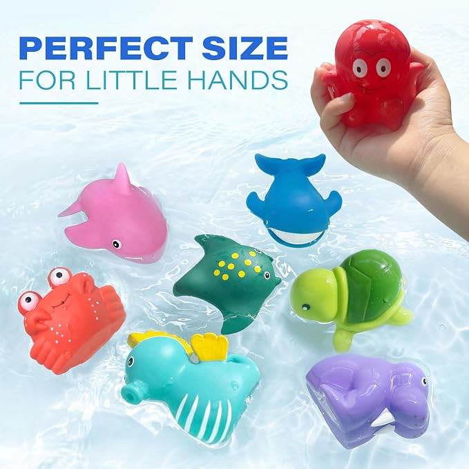 LotFancy Bath Toy, No Holes Baby Bath Toys - Image 6