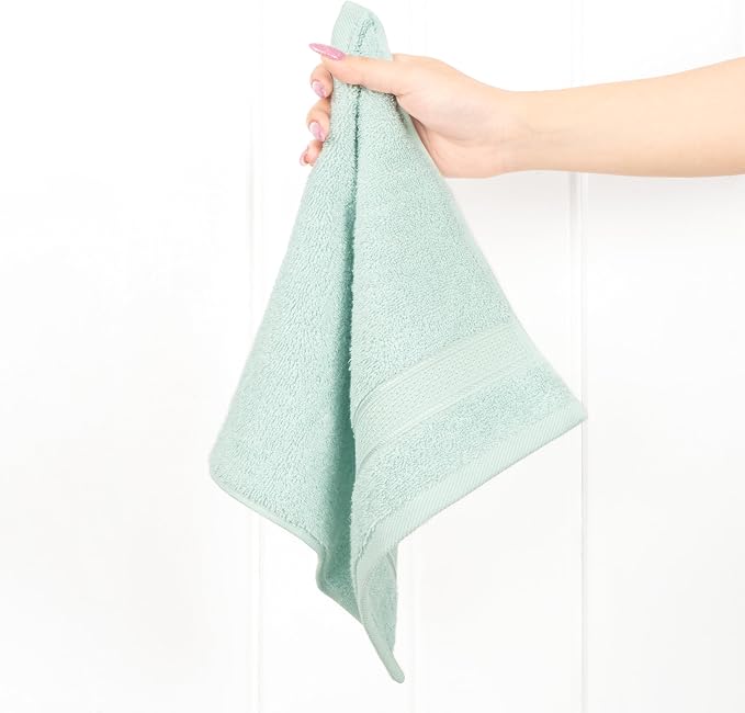 American Soft Linen Salem Washcloth Sets, 4 Piece Luxury 600 GSM 100% Cotton - Image 3