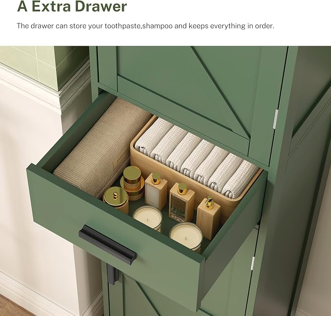 WEENFON Tall Bathroom Cabinet, Storage Cabinet - Image 7