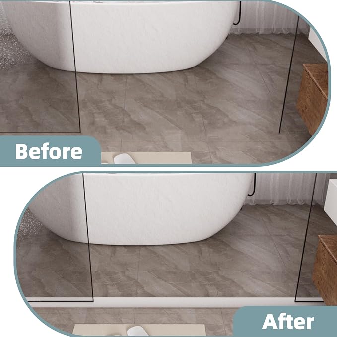 78Inch New Shower Threshold Water Dam Barrier, Collapsible Self-Adhesive - Image 4