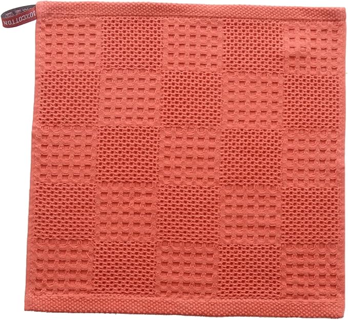 Waffle Weave Cotton Washing Cloth Ultra Soft and Absorbent Washcloths by FUNTALE
